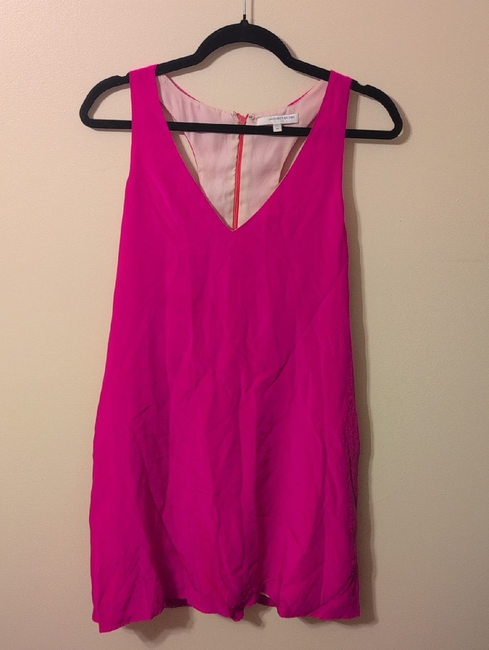 Lavender Brown Pink Silk Sheath Dress